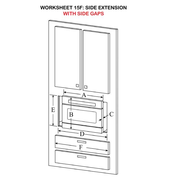 Side Extension with side gaps illustration 15F